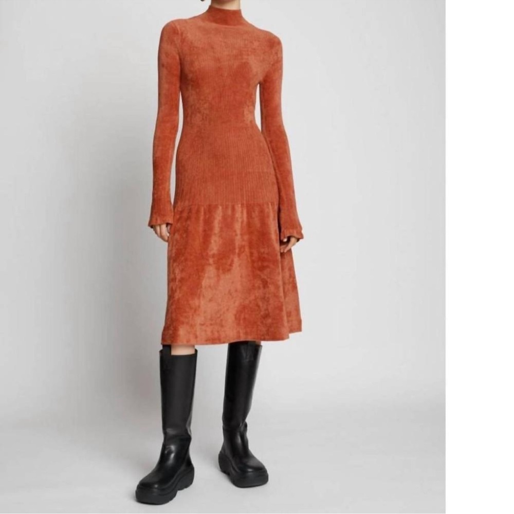 Proenza Schouler White Label Chenille Turtleneck dress in‎ black NWT - Picture 3 of 10